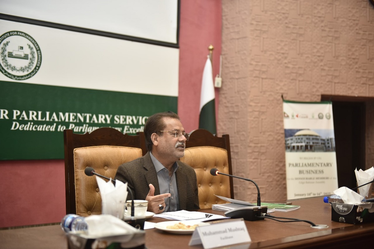 Gilgit Assembly Workshop on Parliamentary Business for Honourable Members of the Gilgit ...