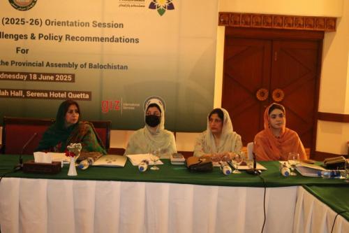 Balochistan Budget Orientation Session -2025-26 04