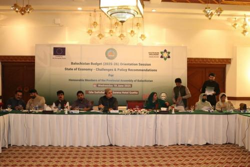 Balochistan Budget Orientation Session -2025-26 10