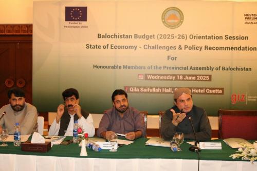 Balochistan Budget Orientation Session -2025-26 11