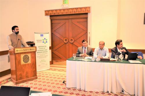 PARLIAMNTRY SEM N STATE OF ECONMY ANNUAL-BUDGET 4 BALOCHISTAN ASSEMBLY MEMBRS 1