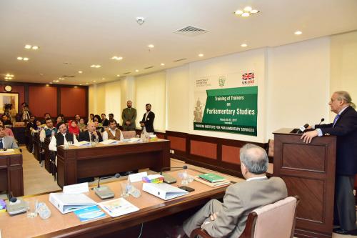 Honourable Chairman Senate Eulogizes PIPS Initiative to Promote Parliamentary Studies in Universities from all over Pakistan