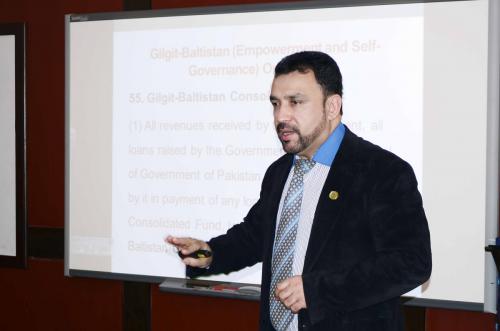 Workshop on Parliamentary Business for 2nd Batch of Members from Gilgit Baltistan: January 26-29, 2016